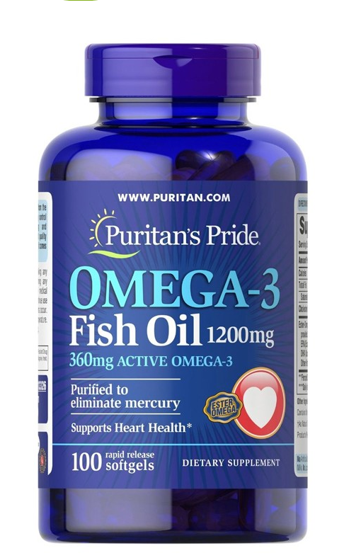 Omega 3 Fish Oil 1200 mg - 360 mg Active Omega 3 - 100 softgels Omega 3 Fish Oil 1200 mg - 360 mg Active Omega 3 - 100 softgels
